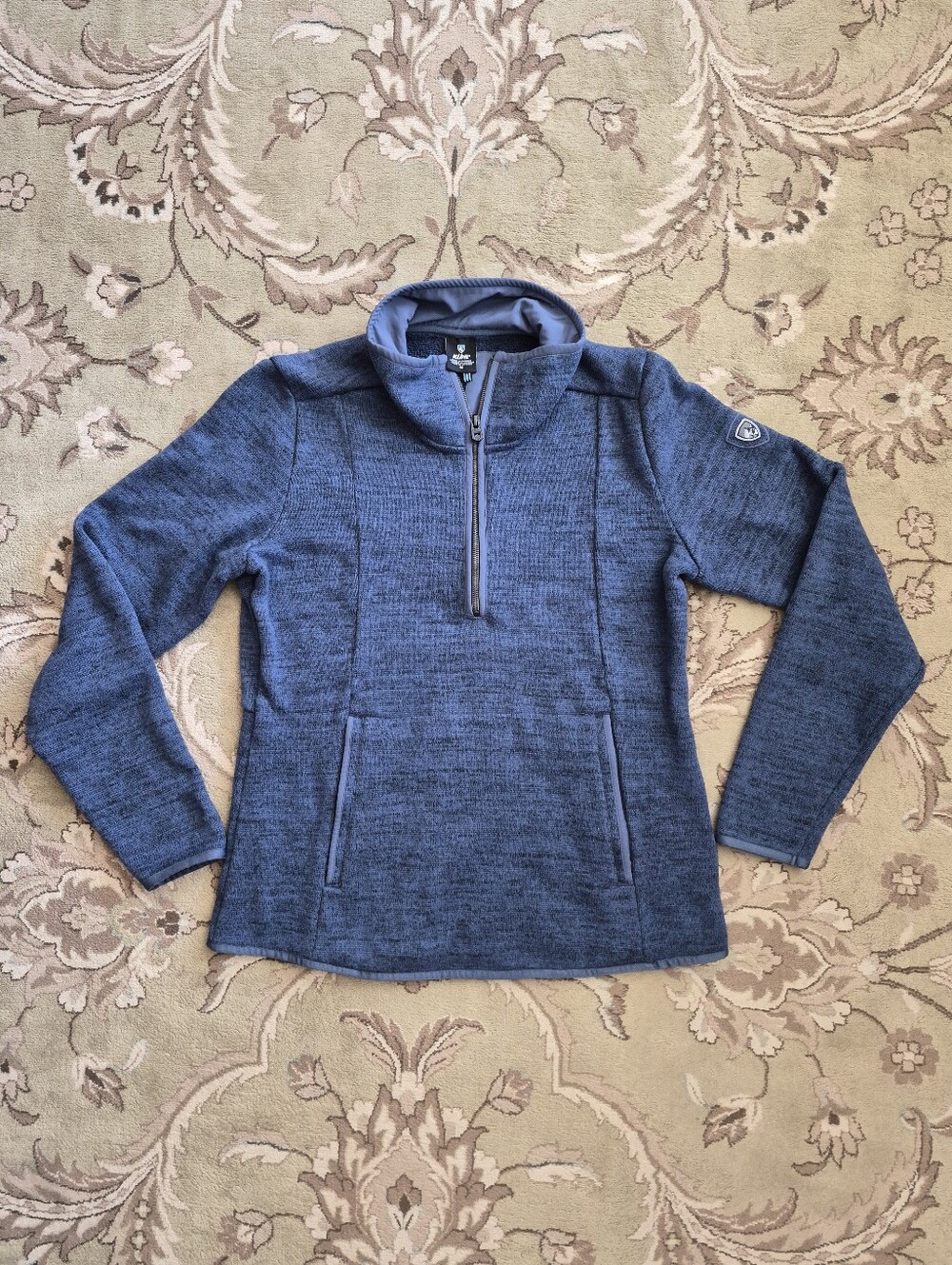 Kuhl Blue Ascendyr 1/4 Zip Sweater - M